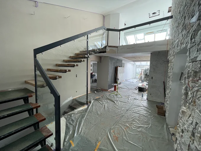 Glasgeländer Treppe