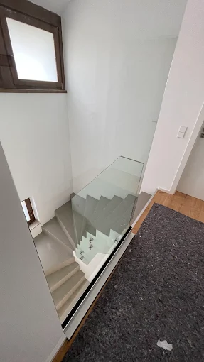 Glasgeländer Treppe