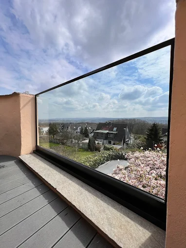 Glasgeländer Terrasse Panorama