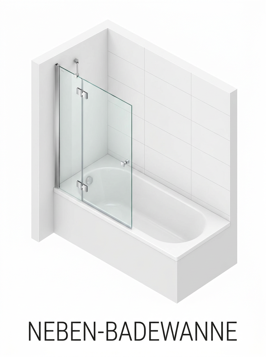 Neben Badewanne